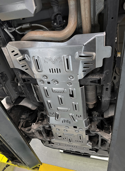 Защита Falcon радиатора, картера, РК, КПП для RAM (Dodge) 1500 TRX 6.2T бензин, алюминий 8 мм