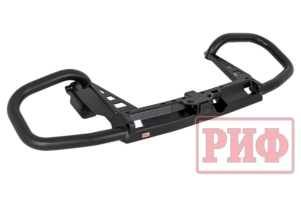 Бампер РИФ силовой задний Toyota Land Cruiser Prado 150 c квадратом под фаркоп