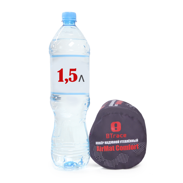 Коврик надувной утеплённый BTrace AirMat Comfort,184х52х7 см, (Синий)