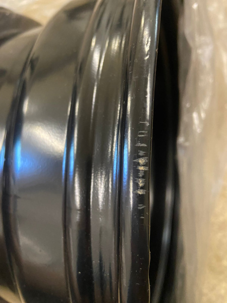 Диск усиленный Тойота Ниссан стальной черный 6x139,7 8xR15 d110 ET-19 (треуг. мелкий) (уценка)