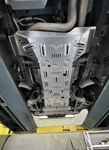 Защита Falcon радиатора, картера, РК, КПП для RAM (Dodge) 1500 TRX 6.2T бензин, алюминий 8 мм