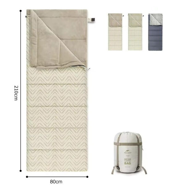 3 Мешок спальный Naturehike Shanmi, 210х80см, (ТК: +10C), (правый), бежевый