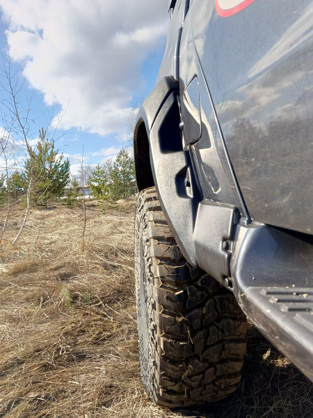 Расширители колёсных арок УАЗ Пикап NEW (без накладок на бампер) рестайлинг