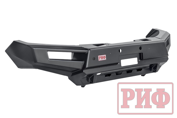 Бампер РИФ силовой передний Mitsubishi Pajero Sport 2015-2020 под доп. фары