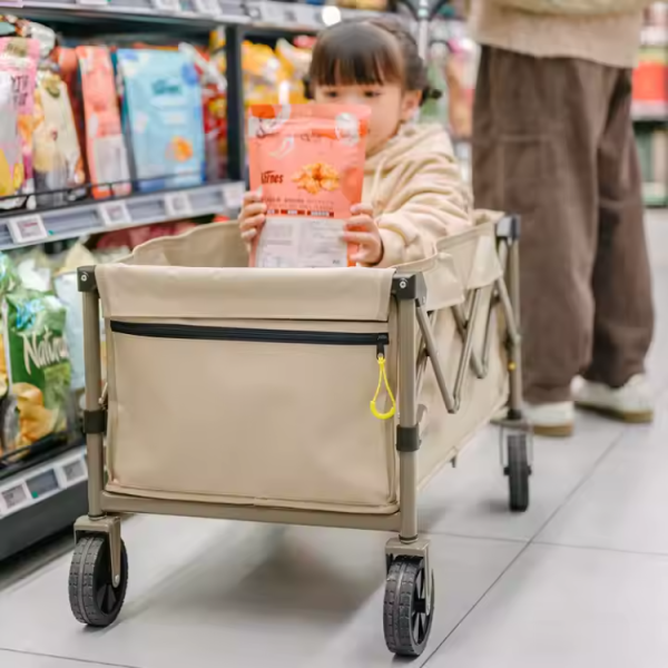 2 Тележка туристическая Naturehike 80х43х70 см, коричневая