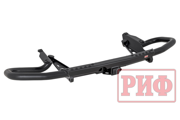 Бампер РИФ задний Toyota Land Cruiser Prado 150 c квадратом под фаркоп