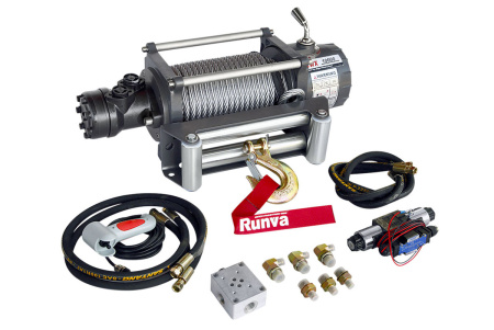 Лебёдка гидравлическая Runva 10000 lbs 4536 кг Лебёдка гидравлическая Runva 10000 lbs 4536 кг