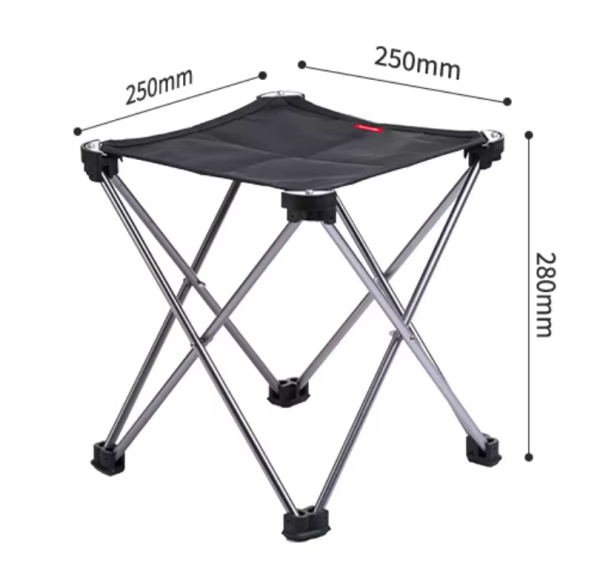 2 Табурет Naturehike складной, черный, до 100 кг 2 Табурет Naturehike складной, черный, до 100 кг