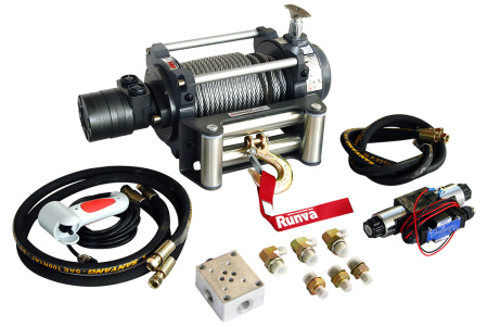 Лебёдка гидравлическая Runva 10000 lbs 4500 кг Лебёдка гидравлическая Runva 10000 lbs 4500 кг