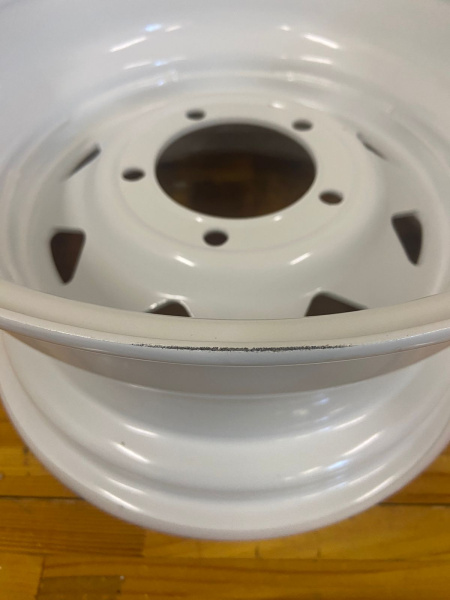 2 Диск усиленный УАЗ стальной белый 5x139,7 8xR15 d110 ET-19 (треуг. мелкий) (уценка)