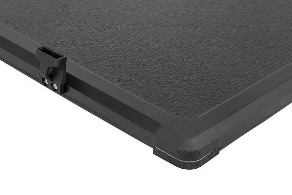 Крышка кузова РИФ для JAC T8, трёхсекционная 1590х1600 мм, алюминиевая, черная