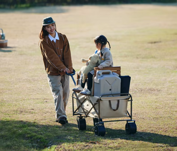 Тележка туристическая Naturehike Light 106х50х89 см, 90 л, коричневая