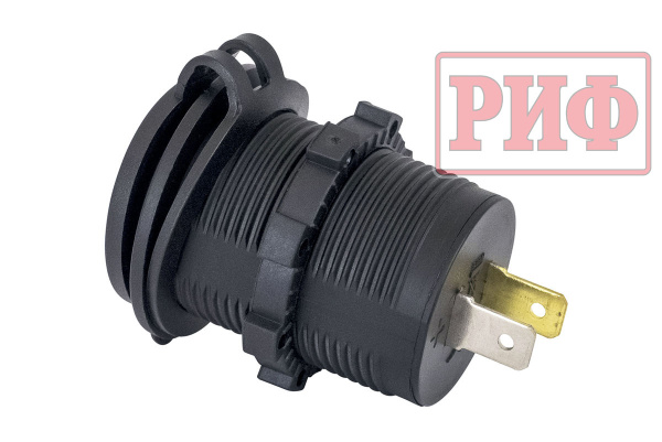 Розетка USB QC 3.0 с вольтметром, 34x37х54