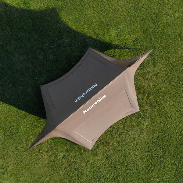 Тент кемпинговый Naturehike Cloud Skies (Yunxiao) 860 8,6х5,5 м., коричневый, блэкаут