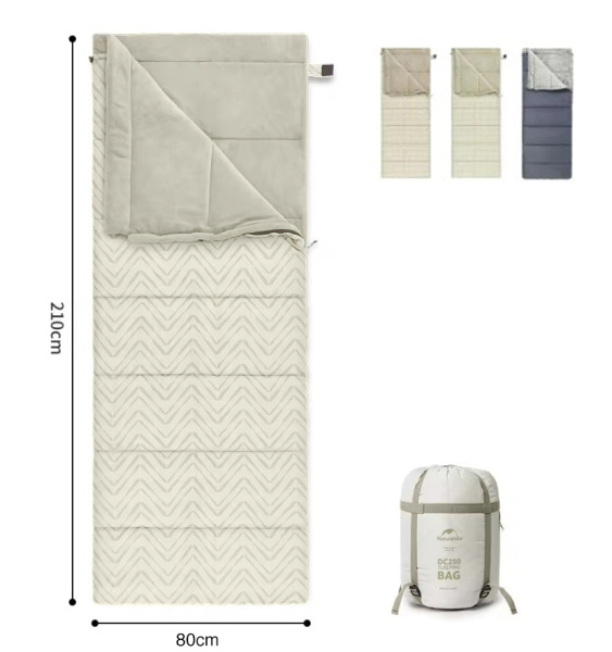 3 Мешок спальный Naturehike Shanmi, 210х80см, (ТК: +10C), (правый), светло-зеленый