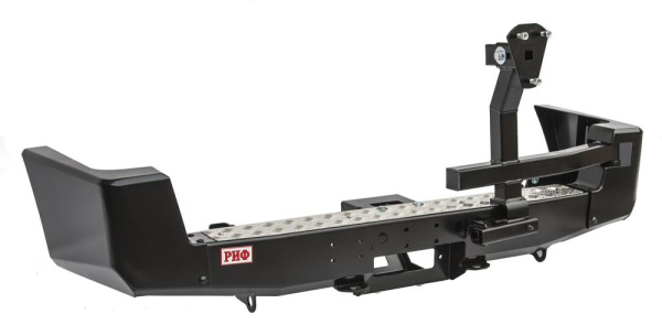 Бампер РИФ задний УАЗ Патриот (2005-2014) с площадкой под лебедку и калиткой стандарт