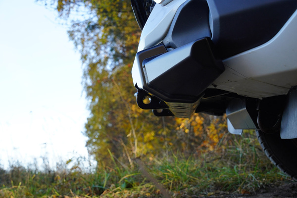 Бампер РИФ силовой передний Mitsubishi Pajero Sport 2015-2020 дизель под площадку для лебёдки RIFPS3-33003