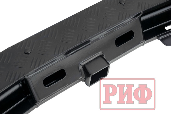 Бампер РИФ силовой задний Renault Duster 2021+ c квадратом под фаркоп