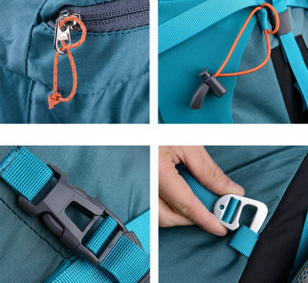 9 Рюкзак туристический Naturehike 45L, черный