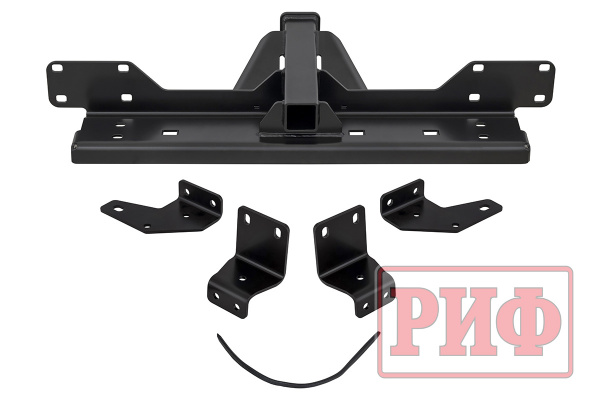 Фаркоп РИФ передний (переходник) для съёмной лебедки в штатный бампер Toyota Fortuner