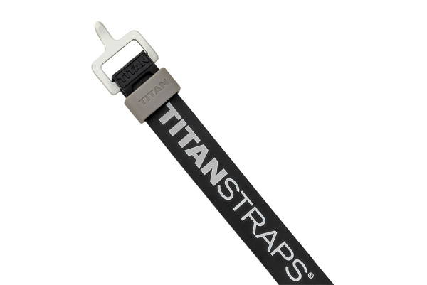 Ремень крепёжный TitanStraps Super Straps черный L = 36 см (Dmax = 9,5 см, Dmin = 3,2 см)