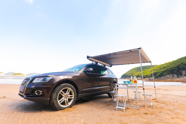 1 Маркиза автомобильная РИФ 2х2,5 м, (канвас) песочный