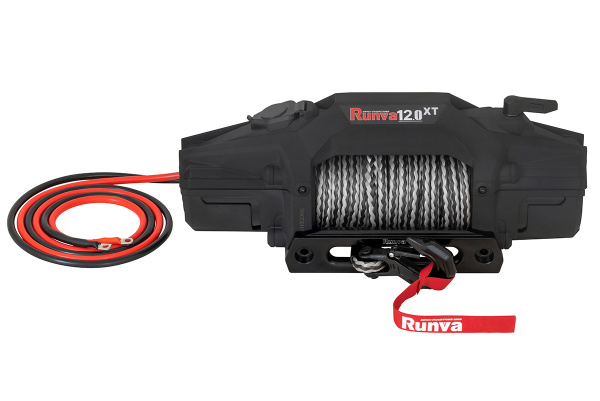 Лебёдка автомобильная электрическая 12V Runva EWXT12000FSR 5443 кг синтетический трос