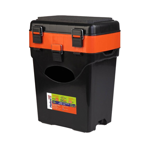 Ящик рыболовный зимний HELIOS FishBox (10л) оранжевый