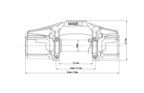 Лебёдка автомобильная электрическая 12V Runva EWV6000FSR 2722 кг (синтетический трос)