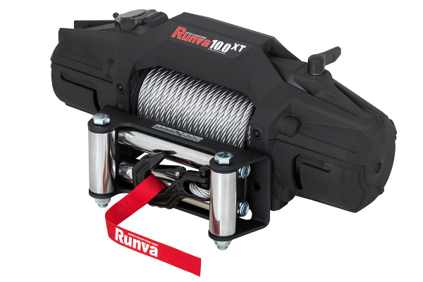Лебёдка автомобильная электрическая 12V Runva EWXT10000F 4500 кг стальной трос