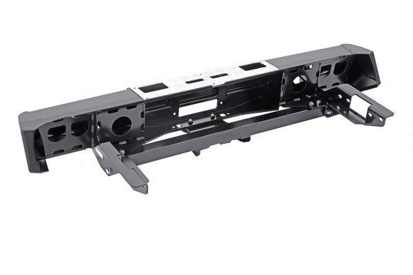 Бампер РИФ силовой задний Toyota Hilux 2015+ с площадкой под лебёдку и квадратом под фаркоп