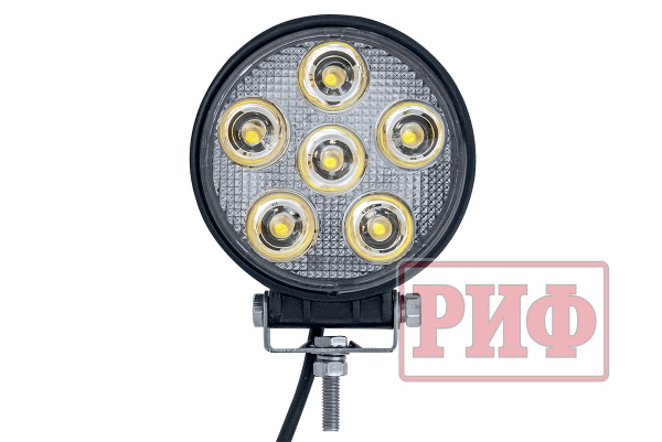 Фара светодиодная рабочего света РИФ D116 мм 18W