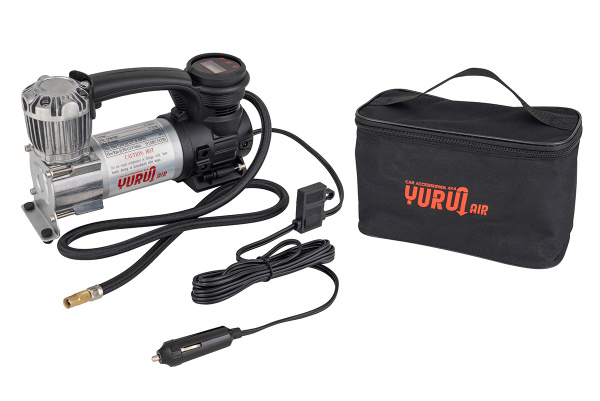 Компрессор автомобильный переносной 12V YURUI 50 л/мин 8,2 атм с цифровым манометром