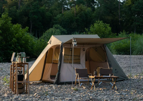 1 Палатка Naturehike Village 5.0 4-местная, алюминиевый каркас, зеленый