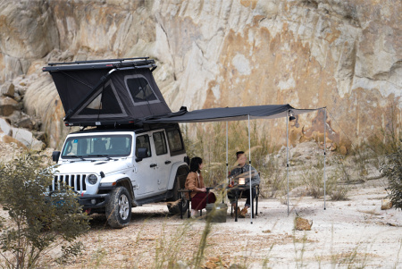 7 Маркиза автомобильная Wild Land веерная 2,4х2,2 м (левая)