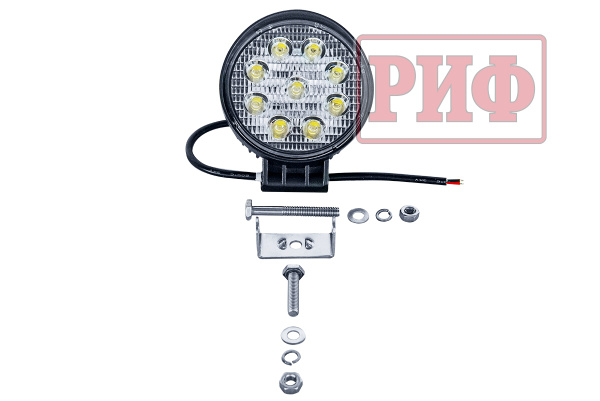 Фара светодиодная рабочего света РИФ D114 мм 27W