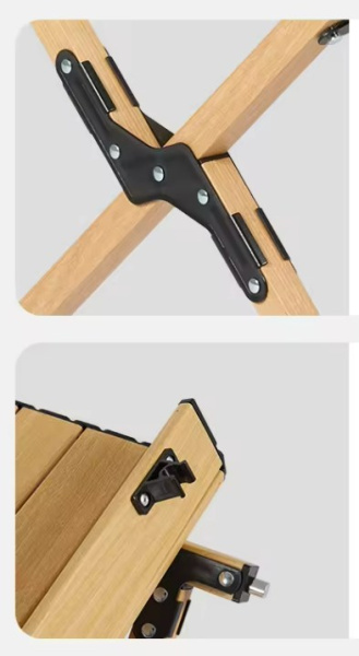 3 Стол туристический Naturehike складной, 115х60х44 см,с Х-образными ножками, бежевый