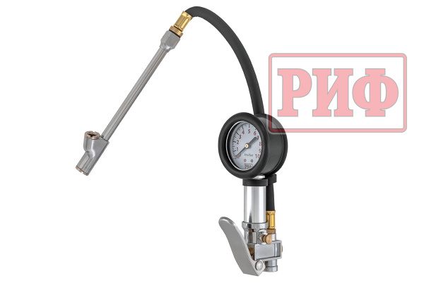 Пистолет для подкачки колес с манометром РИФ от 0 до 10 атм.