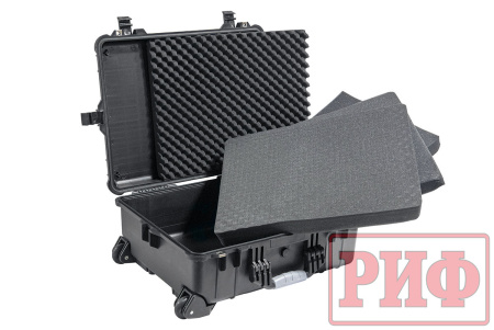 Кейс защитный ударопрочный РИФ 616х493х220 мм на колесах с телескопической ручкой IP55