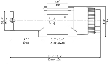 Лебёдка электрическая 12V Runva 4500A lbs