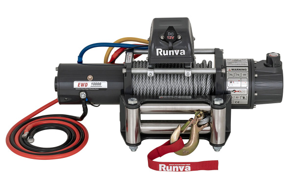 Лебёдка электрическая двухскоростная 12V Runva EWD10000S 4500 кг