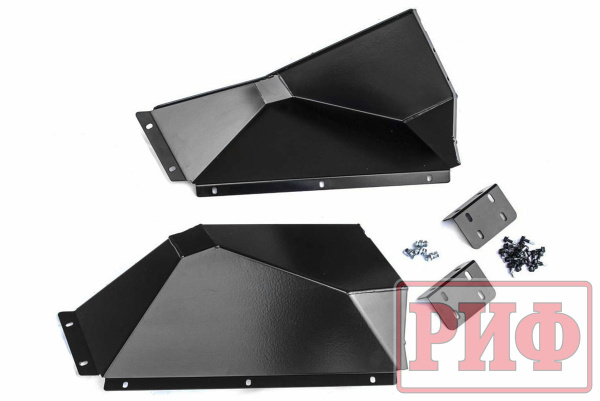 Бампер РИФ передний Mitsubishi L200 2005-2015/Pajero Sport 2009-2015 с доп.фарами и защ.бачка омыват