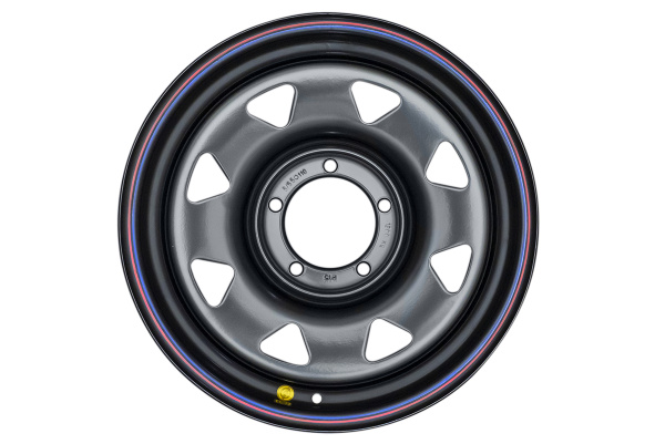 Диск усиленный УАЗ стальной черный 5x139,7 7xR17 d110 ET+15 (треуг. мелкий)