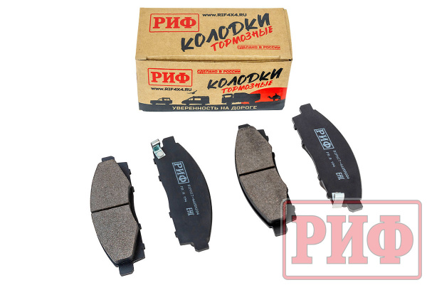 Колодки тормозные РИФ Mitsubishi L200 2005+, Pajero Sport 2008-2015