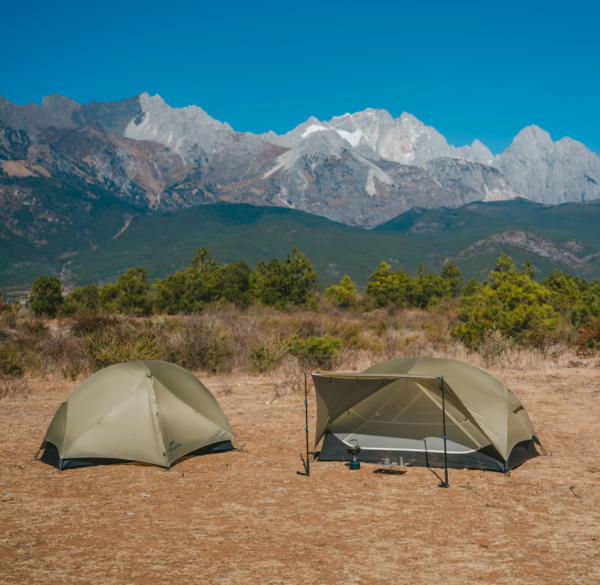 1 Палатка Naturehike Mongar UL 2-местная, алюминиевый каркас, сверхлегкая, песочная