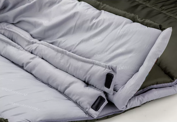 Мешок спальный Naturehike U350, (190х30)х75 см, (левый) (ТК: +1C), темно-зеленый