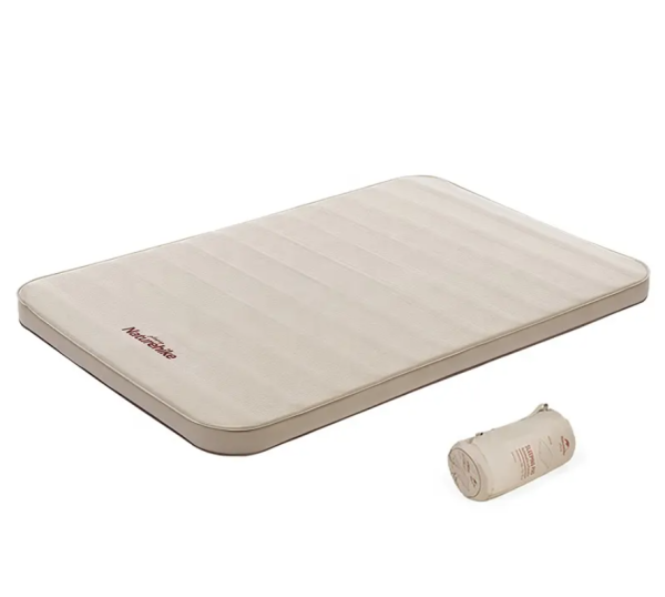 Коврик самонадувающийся Naturehike C10, двойной 200х132х10 cм, бежевый