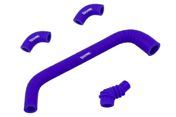 Патрубки регулятора холостого хода дв.ЗМЗ-406 (4 шт) силикон армир.