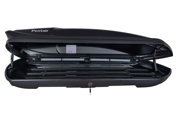 Бокс автомобильный на крышу Pentair COBRA 420L черный глянец, двусторонний