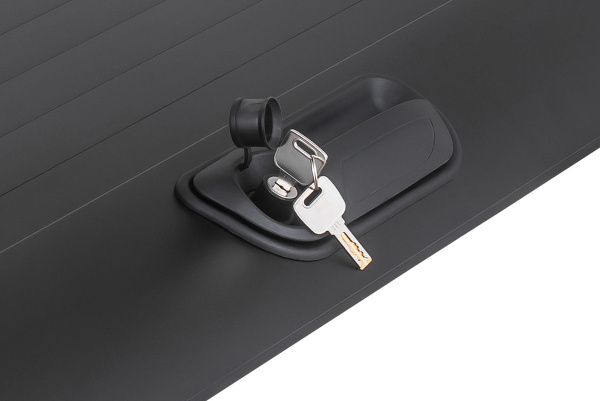 Крышка кузова РИФ для Sollers ST6, роллета раздвижная 1538х1606 мм, алюминиевая, черная